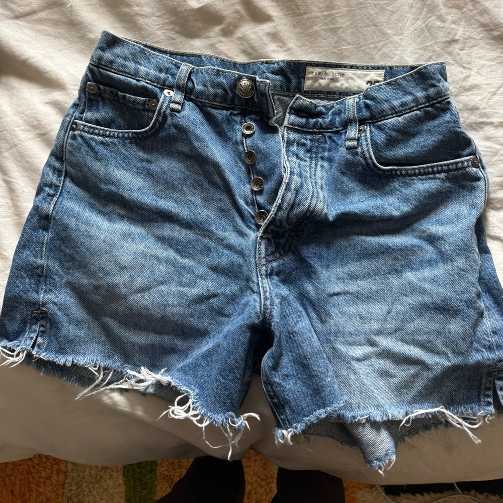 Rag & bone vintage cut off high rise midi shorts